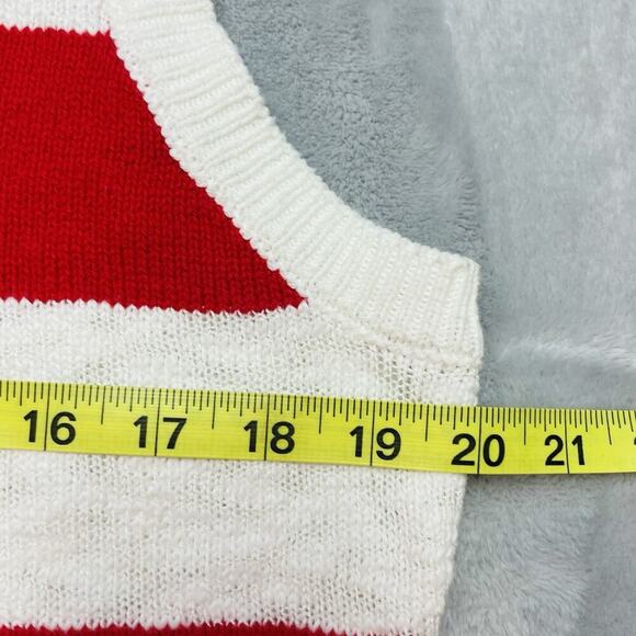 Soho Jeans Patriotic Knit Tank Top Womens L USA Flag Sleeveless Stars Stripes - Picture 6 of 7